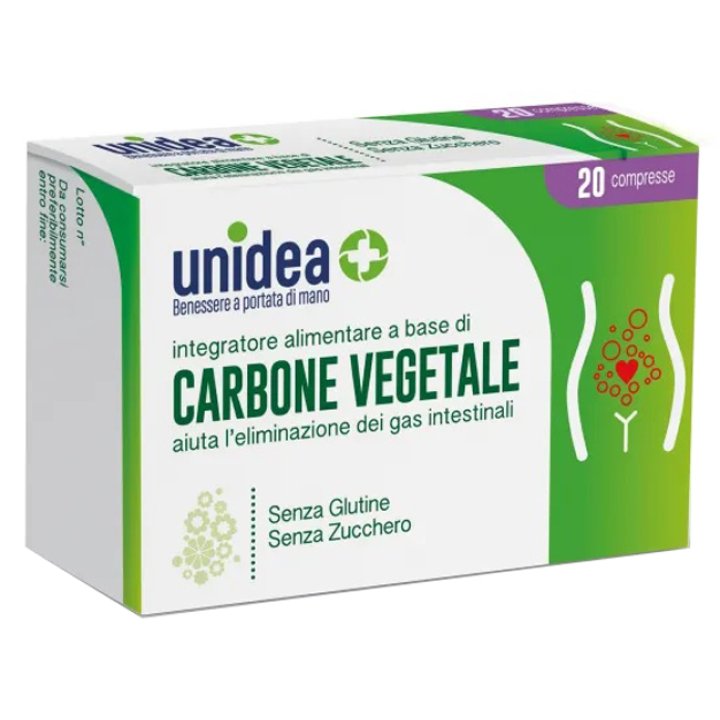 UNIDEA CARBONE VEGETALE 20 COMPRESSE