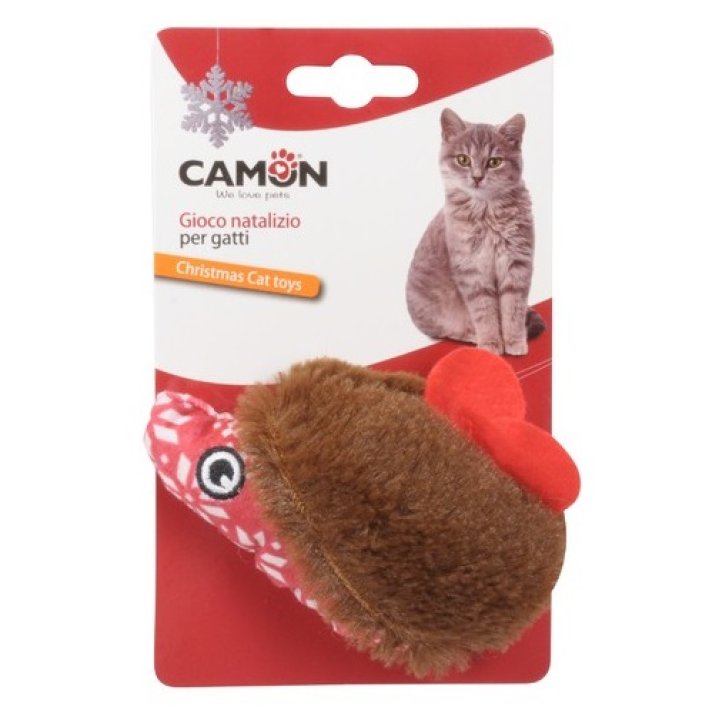 GIOCO GATTO PELUCHE RICCIO NAT