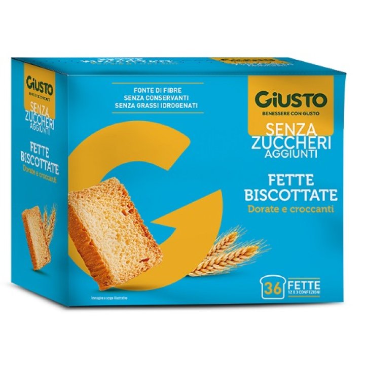 GIUSTO SENZA ZUCCHERO FETTE BISCOTTATE 300 G