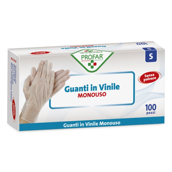 PROFAR GUANTO IN VINILE SENZA POLVERE S 100 PEZZI