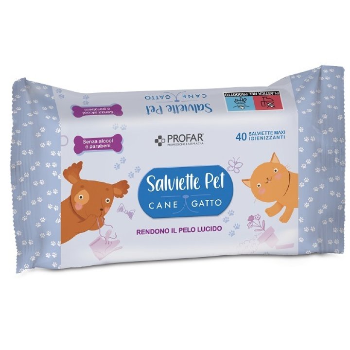 PROFAR SALVIETTE TALCO PET40PZ