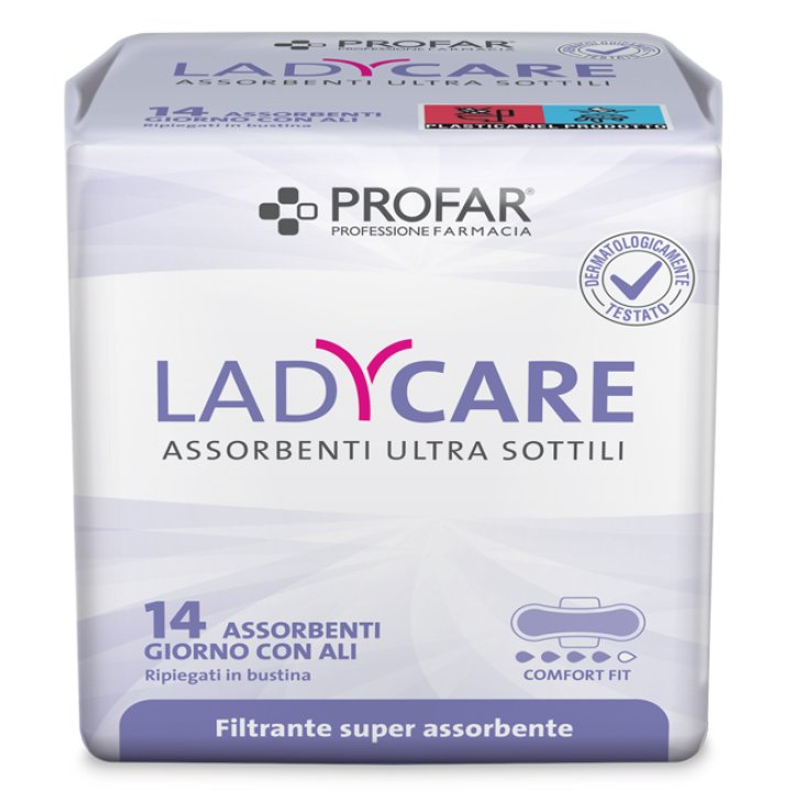 LADYCARE ASSORBENTI GIORNO ALI 14 PEZZI PROFAR LADYCARE ASSORBENTI GIORNO ALI 14 PEZZI PROFAR