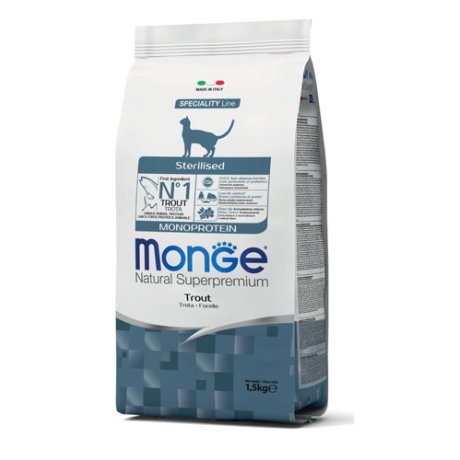 MONGE CAT STERILIZED MONOPROTEIN TROTA 400 G