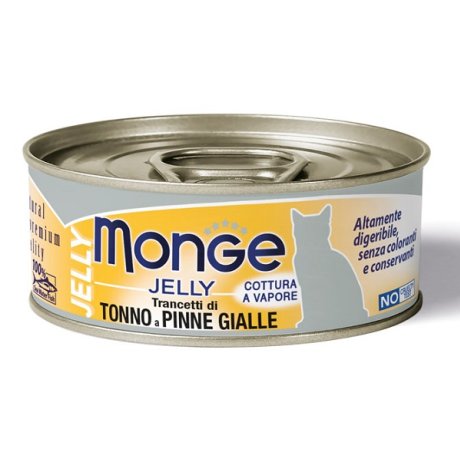 MONGE NATURAL QUALITY GATTO MONGE JELLY TRANCETTI DI TONNO 80 G