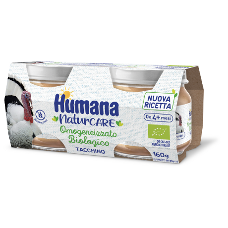 HUMANA OMOGENEIZZATO TACCHINO BIO 2 VASETTI DA 80 G