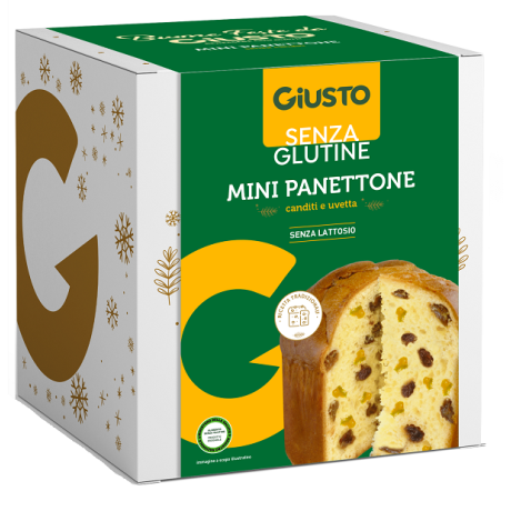 GIUSTO SENZA GLUTINE MINI PANETTONE UVETTA E CANDITI 100 G