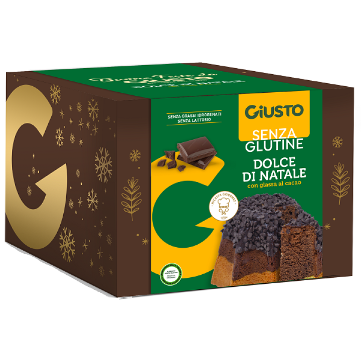 GIUSTO SENZA GLUTINE DOLCE DI NATALE PANDORO CIOCCOLATO 500 G