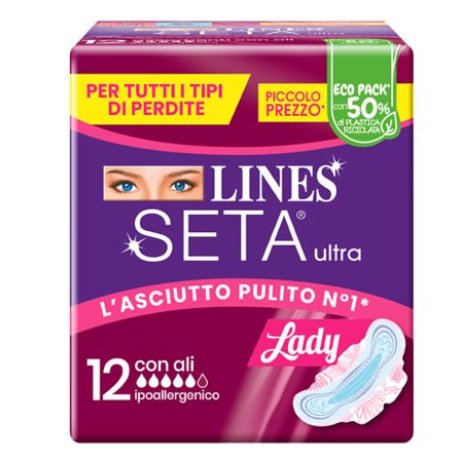 LINES SETA ULTRA ASSORBENTI LADY ALI DWCT 12 PEZZI