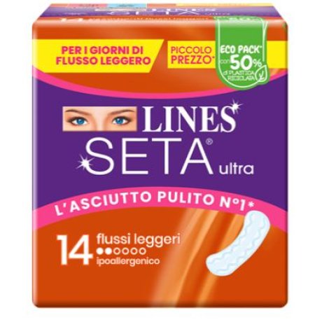 LINES SETA ULTRA ASSORBENTI LEGGERO DWCT 14 PEZZI