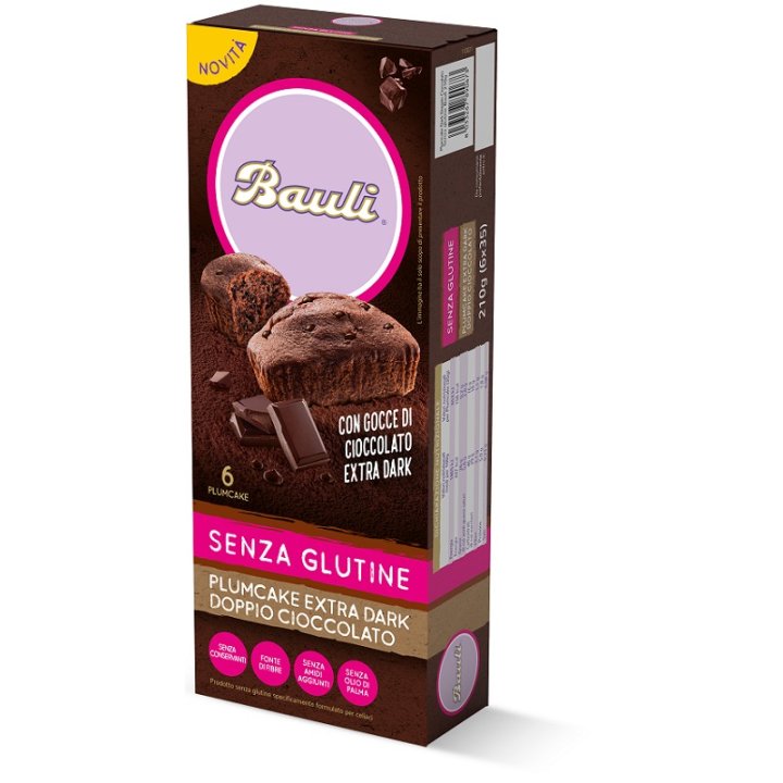 BAULI PLUMCAKE EXTRA DARK DOPPIO CIOCCOLATO 210 G