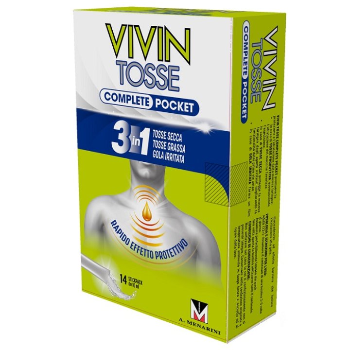 VIVIN TOSSE POCKET 14 STICK PACK SCIROPPO 10 ML