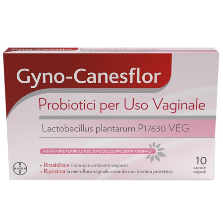 GYNO-CANESFLOR 10 CAPSULE VAGINALI