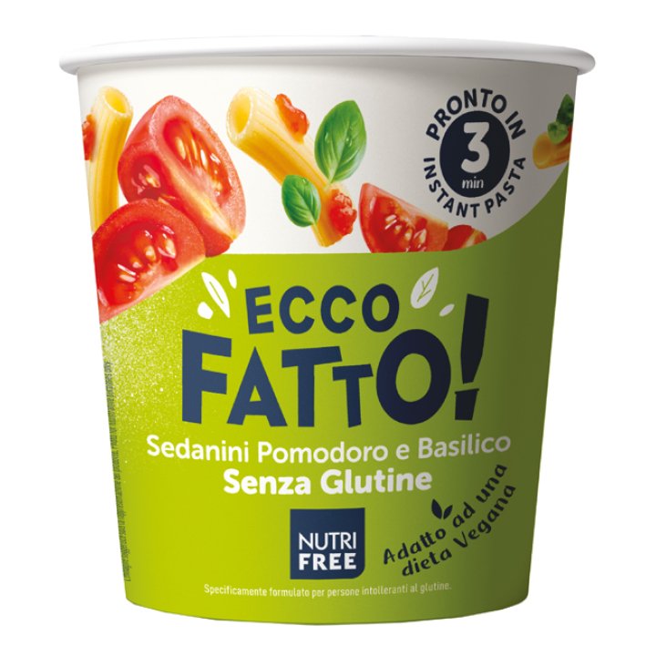 NUTRIFREE ECCO FATTO SEDANINI POMODORO E BASILICO 70 G