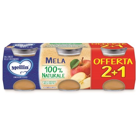 MELLIN OMOGENEIZZATO MELA 3PZ DA 100 G