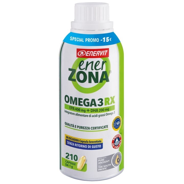 ENERZONA OMEGA 3 RX 210 CAPSULE DA 1 G TAGLIO PREZZO -15 EURO