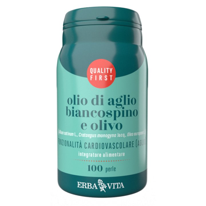 OLIO DI AGLIO, BIANCOSPINO E OLIVO 100 PERLE