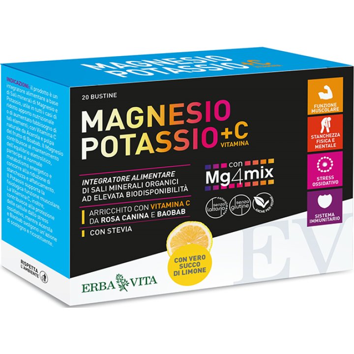 MAGNESIO E POTASSIO +VIT C LIMONE 20 BUSTINE