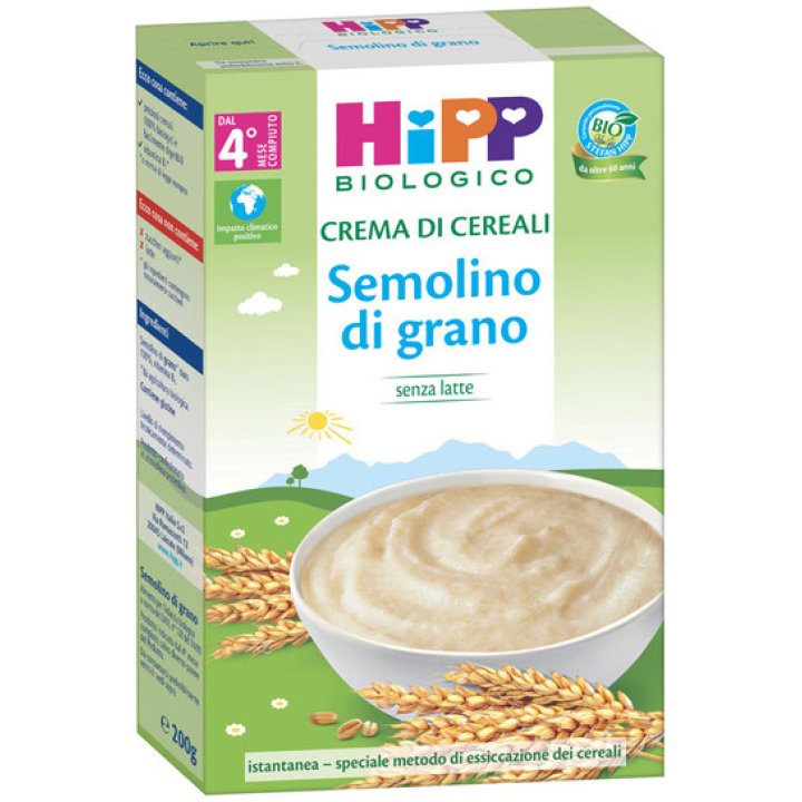 HIPP BIO CREMA CEREALI SEMOLINO DI GRANO 200 G