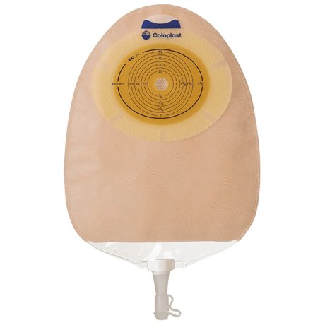 SACCA TRASPARENTE SISTEMA A 1 PEZZO PER UROSTOMIA CON MULTICHAMBER SENSURA RITAGLIABILE 10/76 MM MAXI 400 ML 30 PEZZI