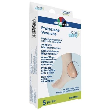 MASTER-AID FOOT CARE VESCICHE PROTEZIONE TALLONE 69X44 MM 5 PEZZI