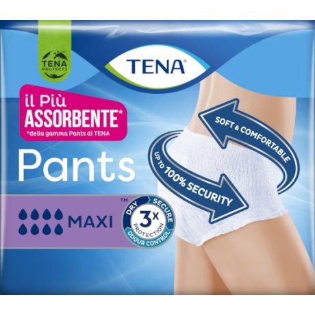 PANNOLONE PULL UP TENA PANTS MAXI TAGLIA LARGE 8 PEZZI