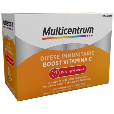 Multicentrum Difese Immunitarie Boost Vitamina C Integratore Alimentare Sali Minerali Vitamine - 14 Bustine