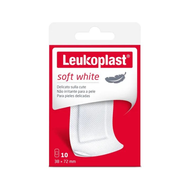 LEUKOPLAST SOFT WHITE 72 X 38 CM 10 PEZZI