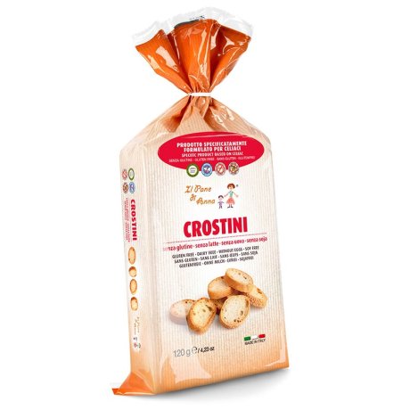 PANE ANNA CROSTINI SENZA GLUTINE E SENZA LATTE 120 G