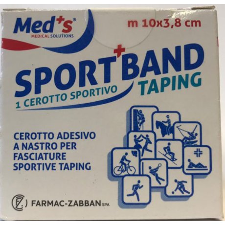 CEROTTO MEDS IN TELA BIANCA SPORTIVO 1000X3,8CM