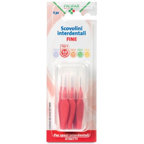 PROFAR SCOVOLINI ROSSO 0,8 6 PEZZI