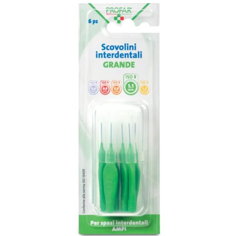 PROFAR SCOVOLINI VERDE 1,1 6 PEZZI PROFAR SCOVOLINI VERDE 1,1 6 PEZZI