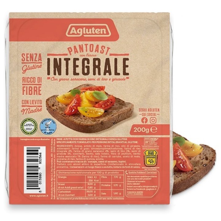 AGLUTEN PANTOAST FARINA INTEGRALE 200 G