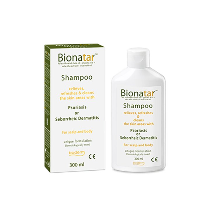 BIONATAR SHAMPOO INDICATO IN PRESENZA DI SINTOMI DI PSORIASI O DERMATITE SEBORROICA 300 ML CE