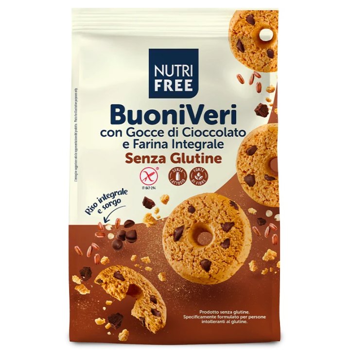 NUTRIFREE BUONI VERI CON CCE DI CIOCCOLATO 250 G