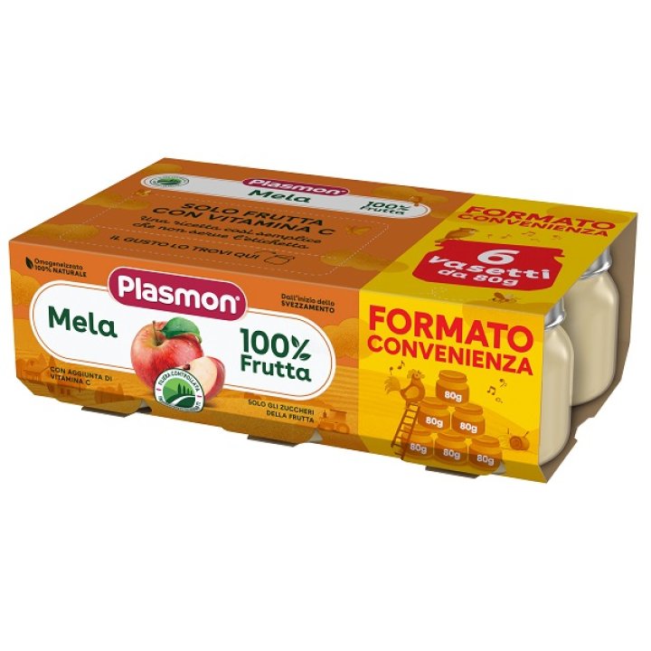 PLASMON OMOGENEIZZATO MELA 6X80 G