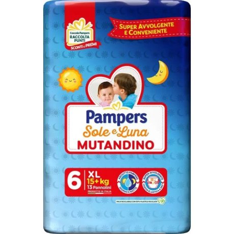 PANNOLINO A MUTANDINA BABY CARE PAMPERS SOLE&LUNA XL 13 PEZZI