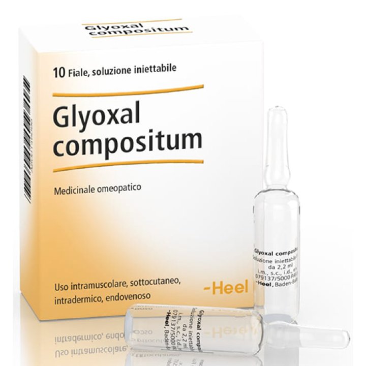 HEEL GLYOXAL COMPOSTIUM 10 FIALE DA 2,2 ML L\'UNA