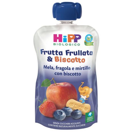 HIPP FRUTTA FRULL&BISCOTTO MELA FRALA MIRTILLO BISCOTTO 90 G