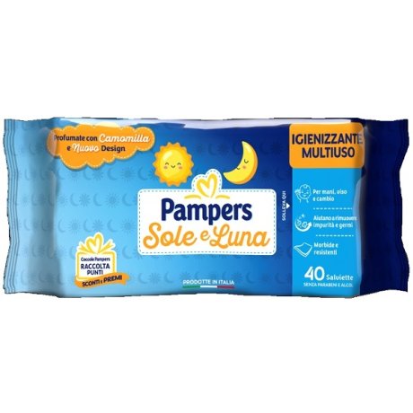 PAMPERS WIPES SOLE&LUNA 40PZ
