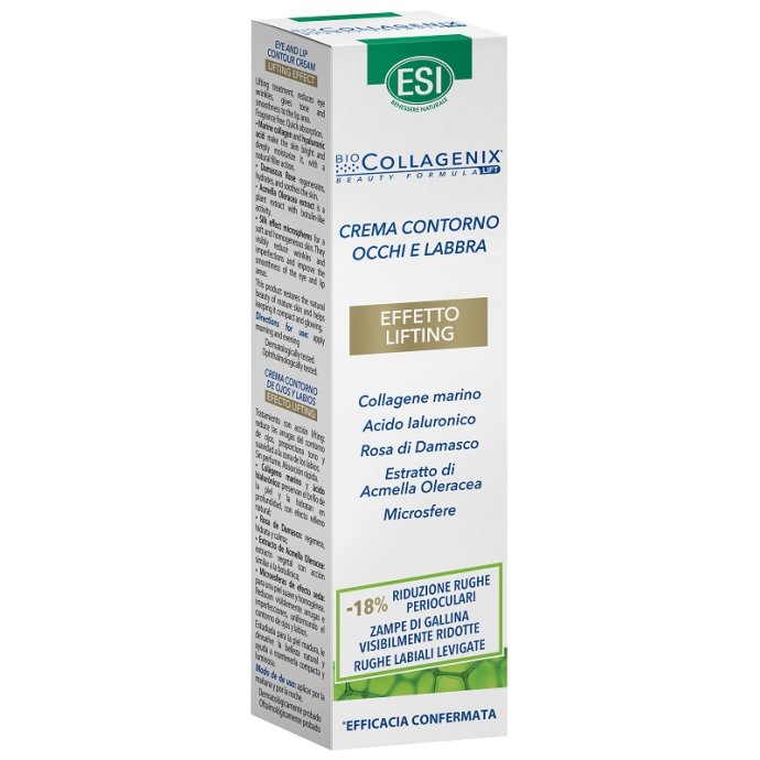 ESI BIOCOLLAGENIX CREMA CONTORNO OCCHI LABBRA EFFETTO LIFTING 15 ML ESI BIOCOLLAGENIX CREMA CONTORNO OCCHI LABBRA EFFETTO LIFTING 15 ML