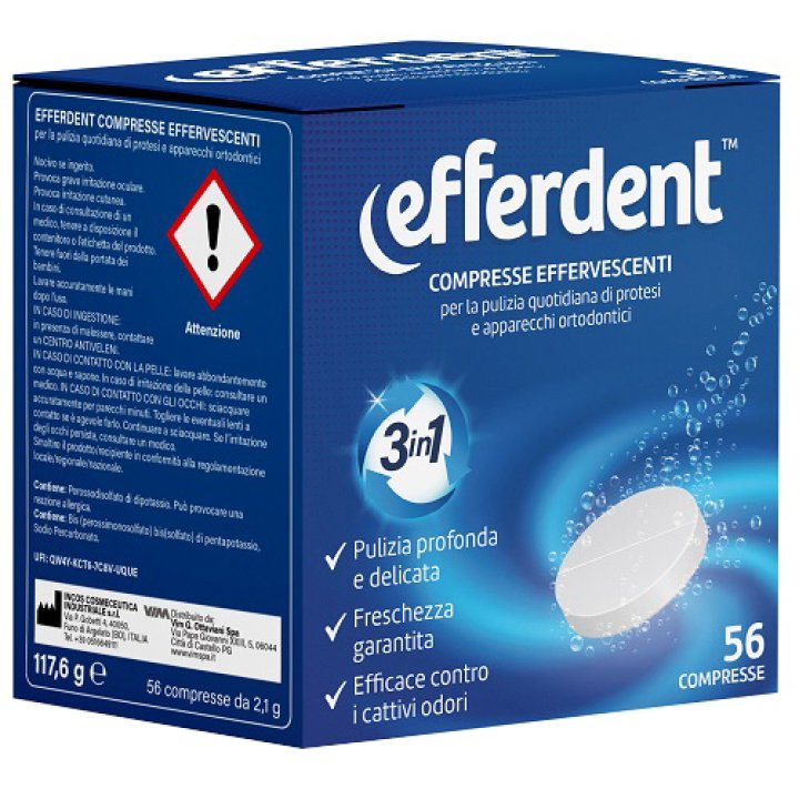 EFFERDENT EFFERVESCENTI 56CPR