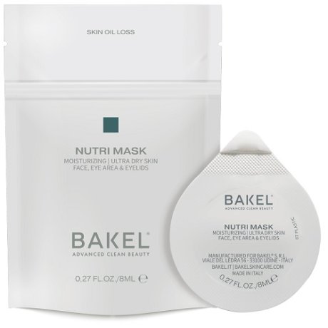 Bakel Nutri Mask Maschera Viso Anti-Età Nutriente per Pelle Secca e Spenta - 8ml