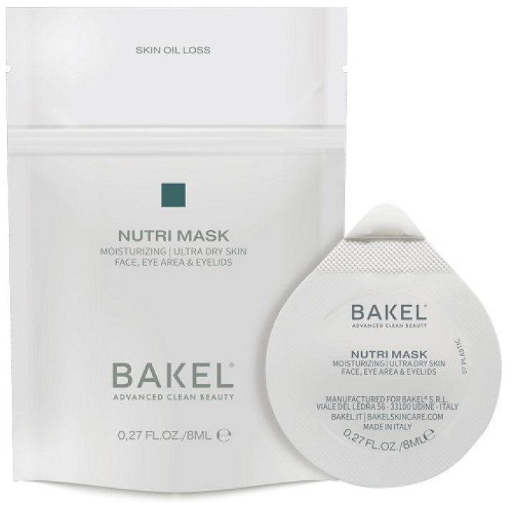 Bakel Nutri Mask Maschera Viso Anti-Età Nutriente per Pelle Secca e Spenta - 8ml Bakel Nutri Mask Maschera Viso Anti-Età Nutriente per Pelle Secca e Spenta - 8ml