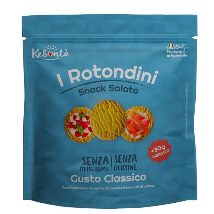 KEBONTA\' I ROTONDINI SNACK SALATO GUSTO CLASSICO 150 G + 30G IN OMAGGIO