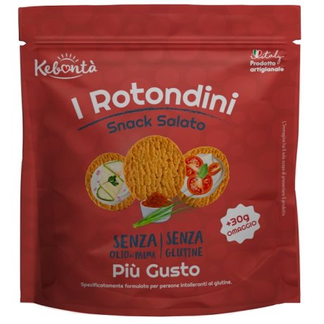 KEBONTA\' I ROTONDINI SNACK SALATO PIU\' GUSTO 150 G + 30 G INOMAGGIO