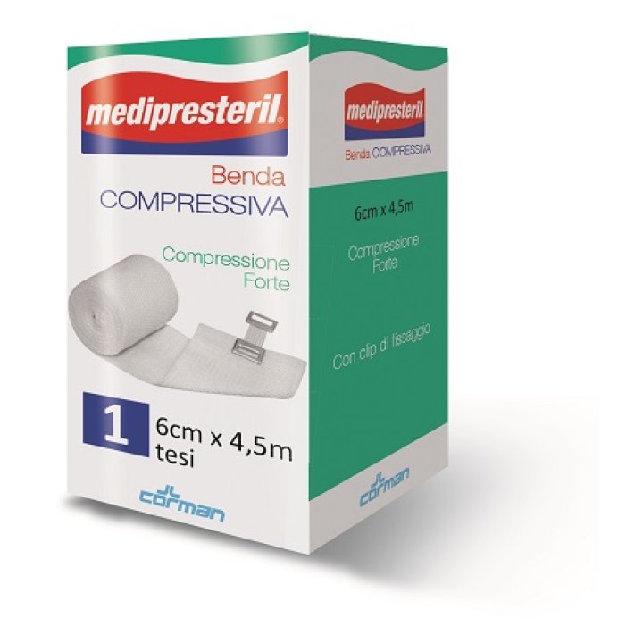 BENDA ELASTICA MEDIPRESTERIL COMPRESSIONE FORTE 6X450CM