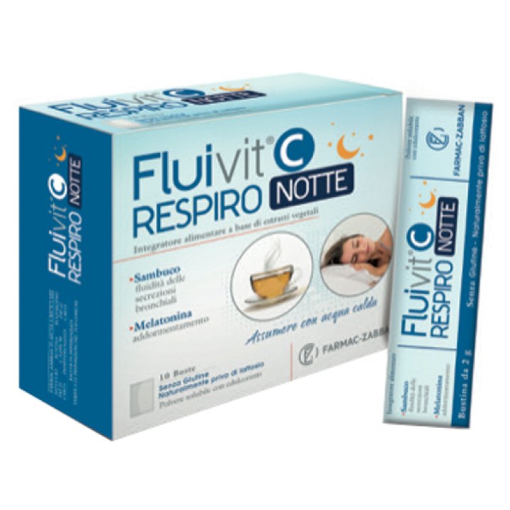 FLUIVIT C RESPIRO NOTTE 10 STICKPACK