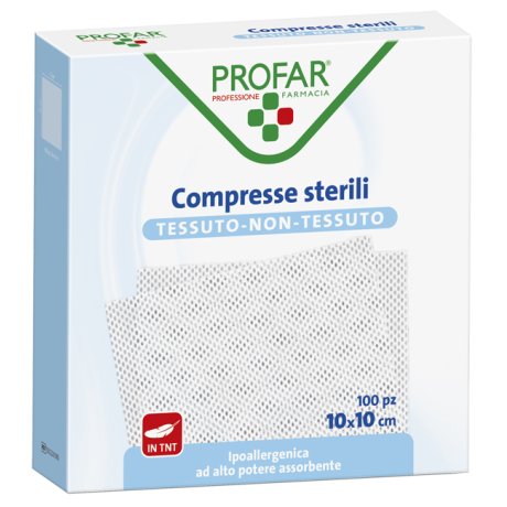 COMPRESSE IN TESSUTO NON TESSUTO 10 X 10 CM 100 PEZZI PROFAR