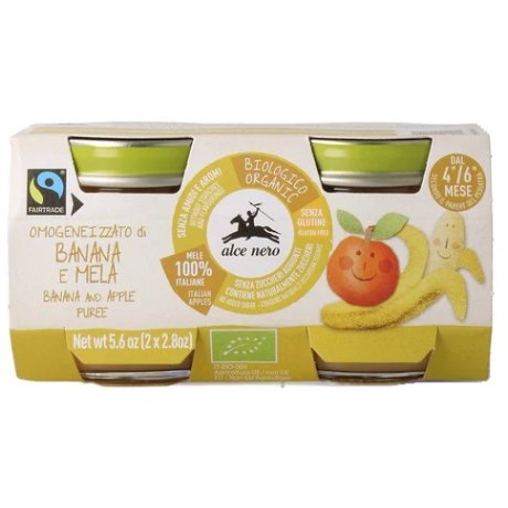 BABY FOOD BIO OMOGENEIZZATO BANANA/MELA 2 X 80 G