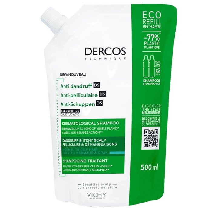 DERCOS ECO RICARICA FORFORA 500 ML